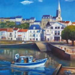 Pornic-Le-Port-Acrylique-sur-toile-61X46