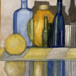 nature-morte-carafes-et-citron